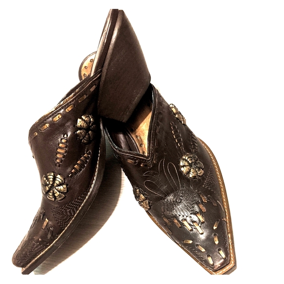 BCBGirls Shoes - Leather Cowboy Mules